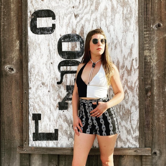 Chain Driven Apparel two piece Halter and high waist short set XS - Picture 3 of 6